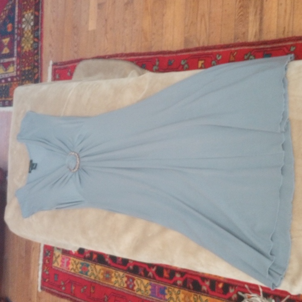 LDS S BCBG MAXAZRIA Grey Viscose/Elastaine Dress